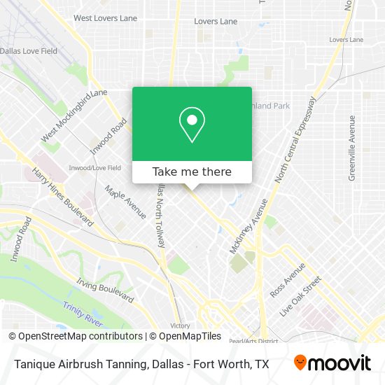 Tanique Airbrush Tanning map