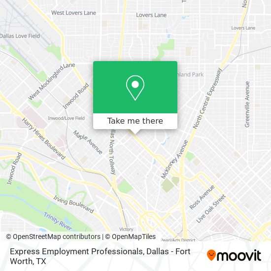 Express Employment Professionals map