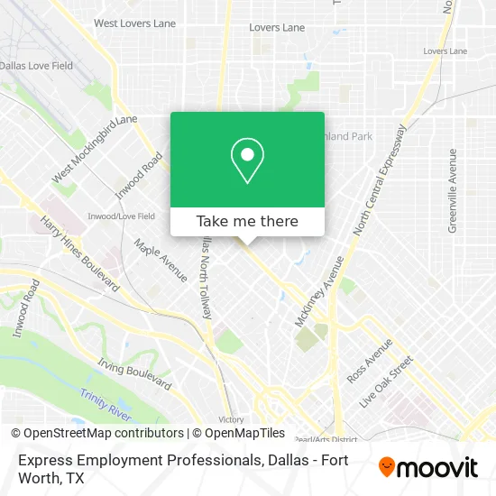 Express Employment Professionals map