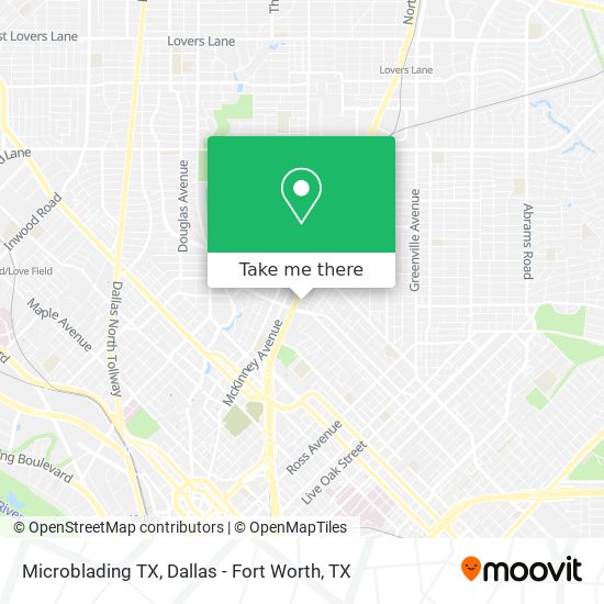 Microblading TX map