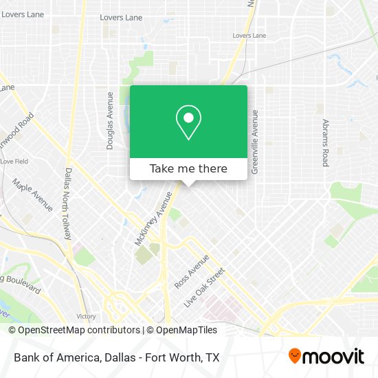 Bank of America map