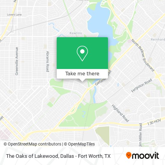 The Oaks of Lakewood map