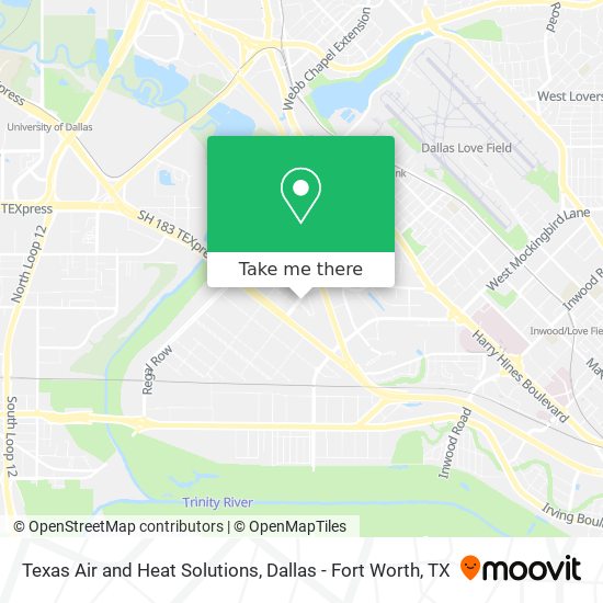Texas Air and Heat Solutions map