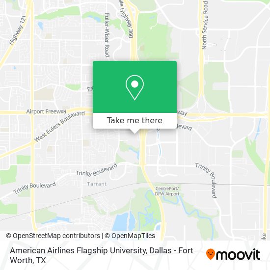 Mapa de American Airlines Flagship University