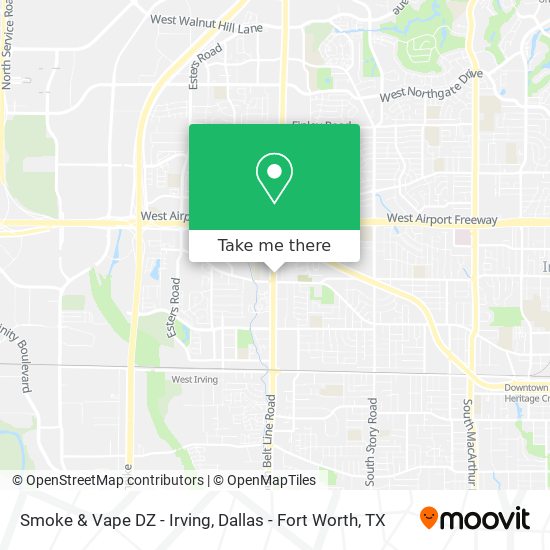 Smoke & Vape DZ - Irving map