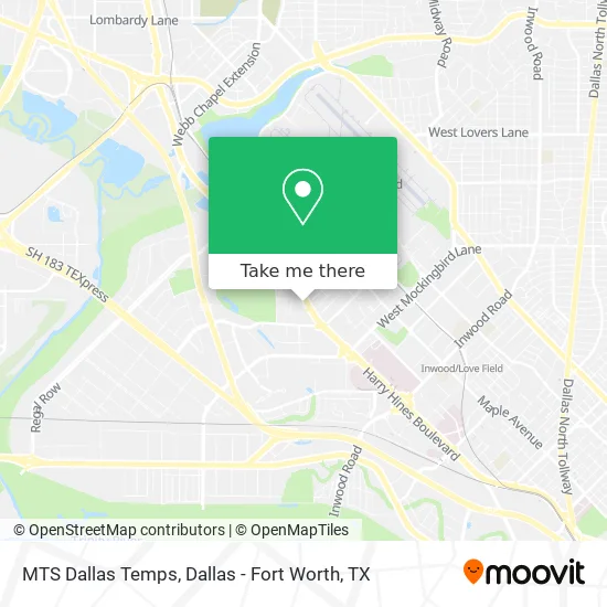 MTS Dallas Temps map
