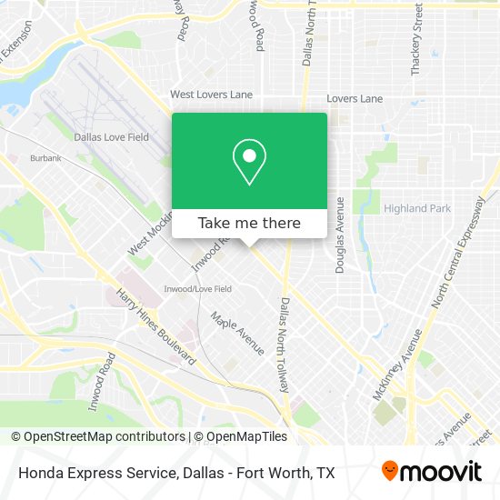 Mapa de Honda Express Service