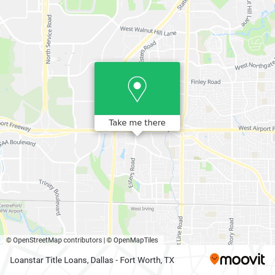 Mapa de Loanstar Title Loans