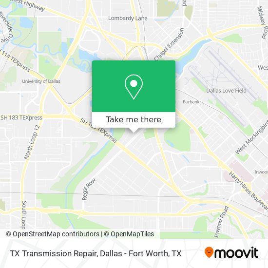 TX Transmission Repair map