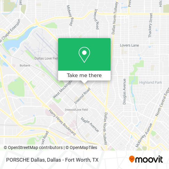 Mapa de PORSCHE Dallas