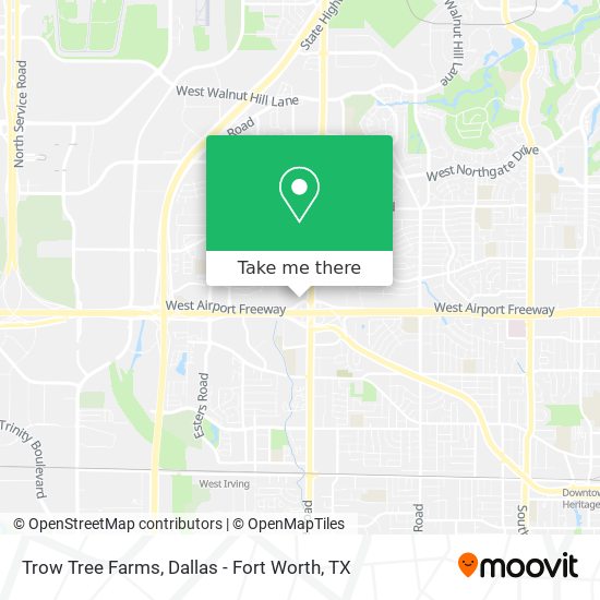 Trow Tree Farms map