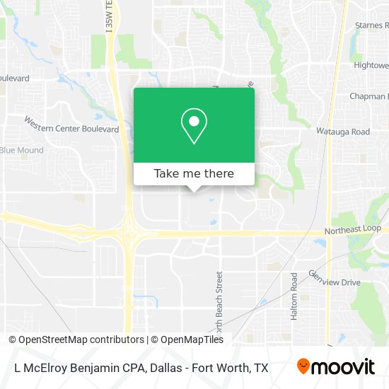 Mapa de L McElroy Benjamin CPA