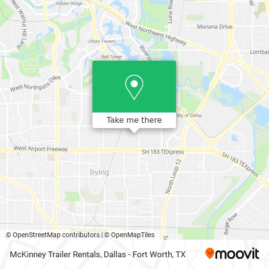 McKinney Trailer Rentals map