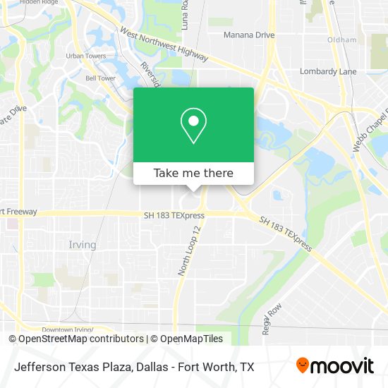 Mapa de Jefferson Texas Plaza