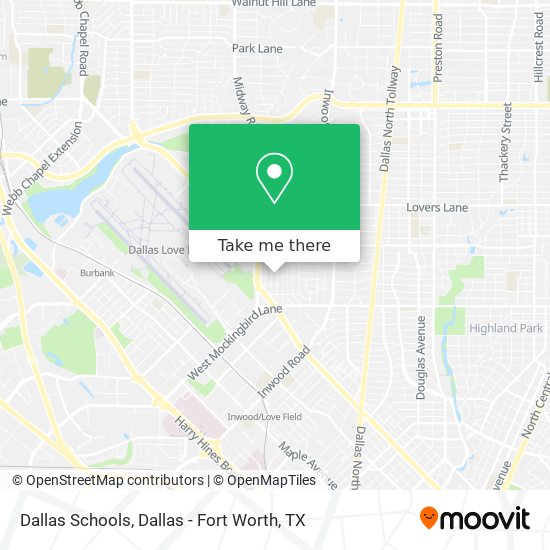 Mapa de Dallas Schools