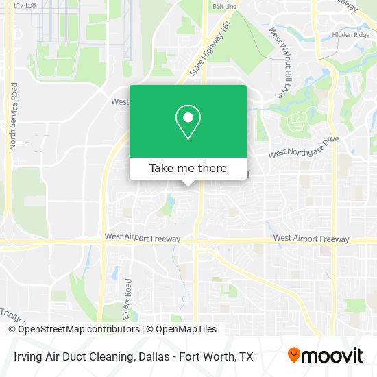 Mapa de Irving Air Duct Cleaning