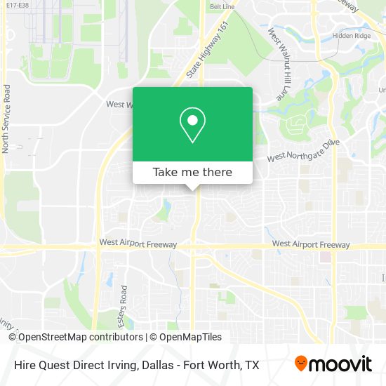 Hire Quest Direct Irving map