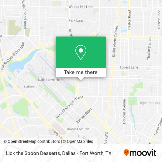 Lick the Spoon Desserts map