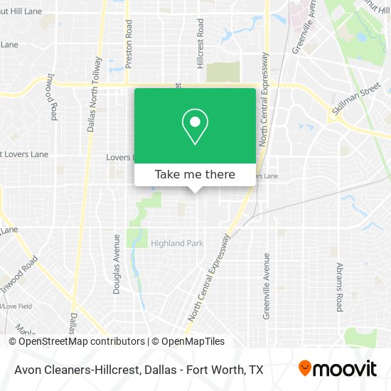 Avon Cleaners-Hillcrest map
