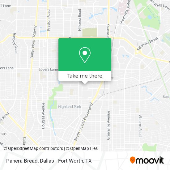 Mapa de Panera Bread