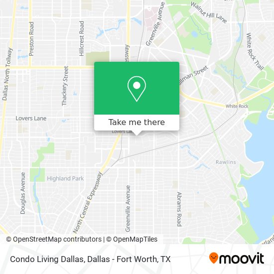 Condo Living Dallas map