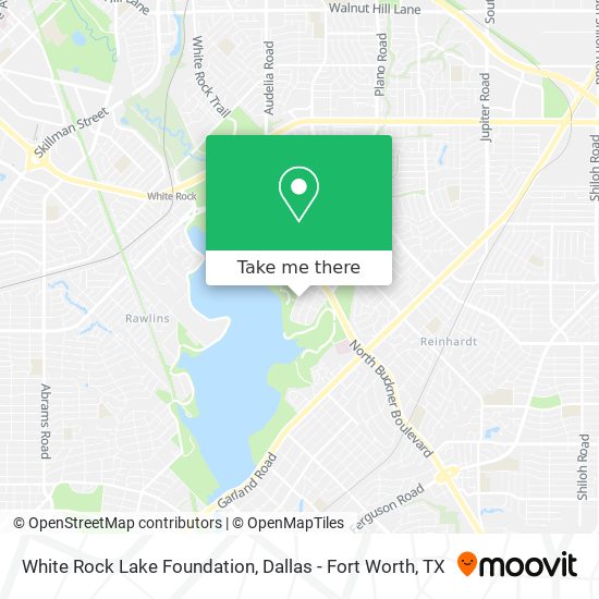 White Rock Lake Foundation map
