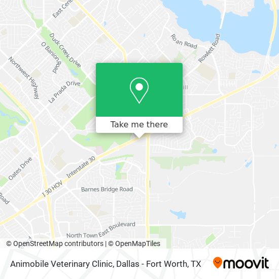 Mapa de Animobile Veterinary Clinic