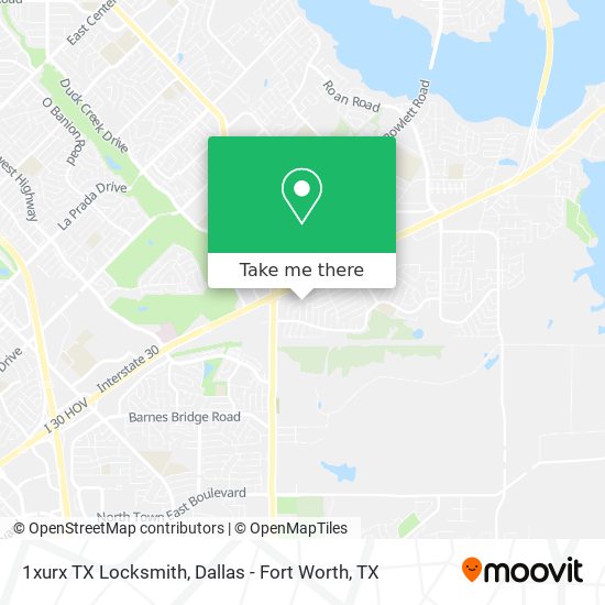 1xurx TX Locksmith map