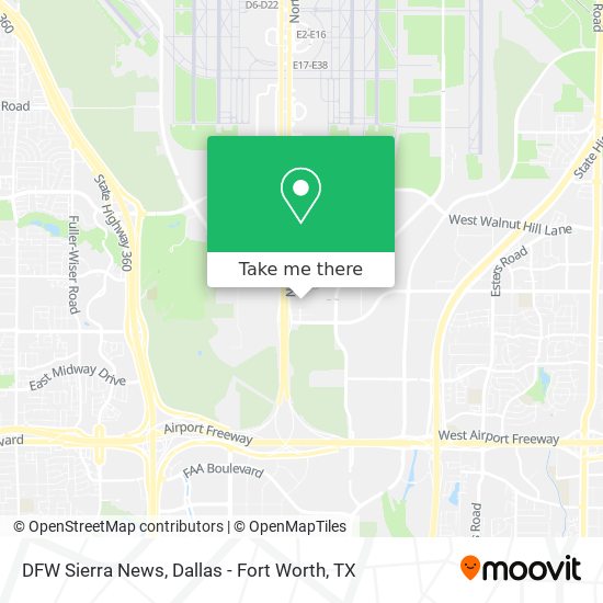 DFW Sierra News map