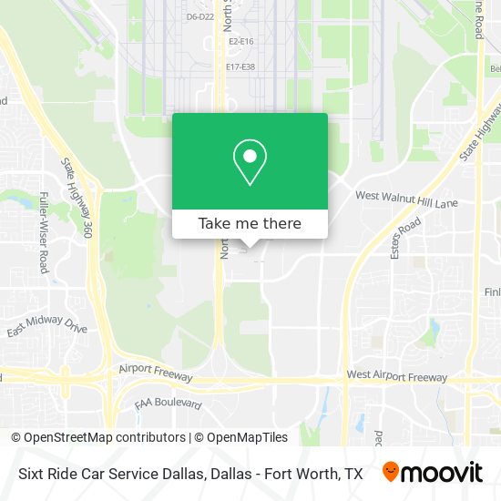 Mapa de Sixt Ride Car Service Dallas