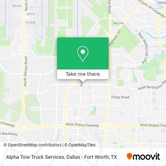 Mapa de Alpha Tow Truck Services