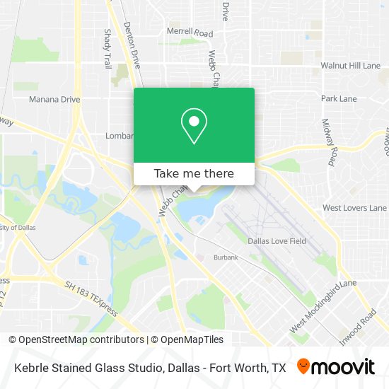Kebrle Stained Glass Studio map
