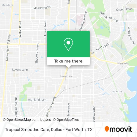 Mapa de Tropical Smoothie Cafe