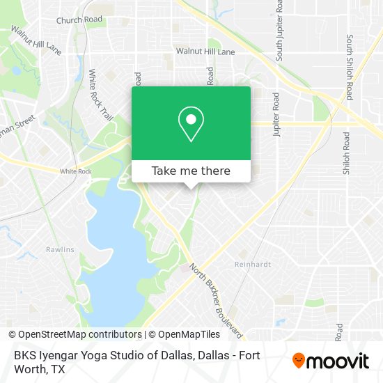 BKS Iyengar Yoga Studio of Dallas map