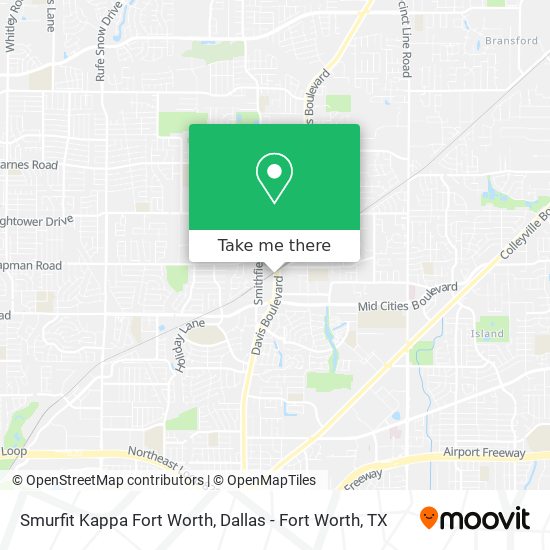 Mapa de Smurfit Kappa Fort Worth
