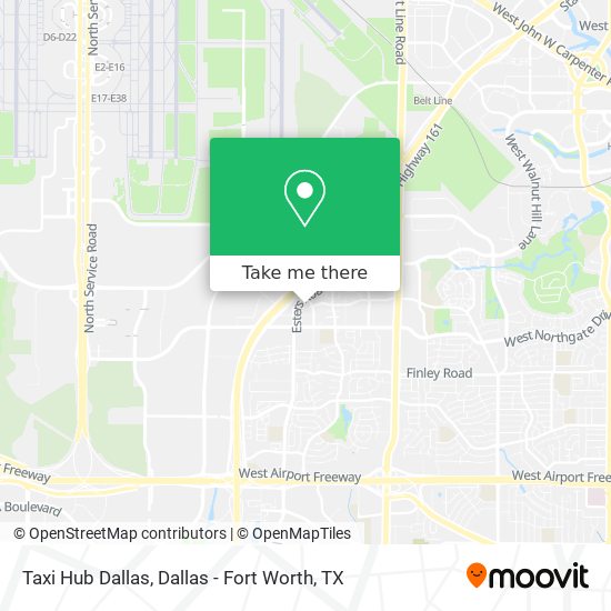 Taxi Hub Dallas map