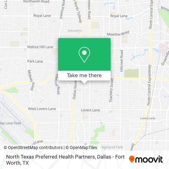 North Texas Preferred Health Partners map