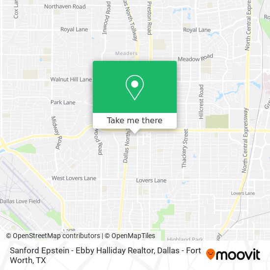 Mapa de Sanford Epstein - Ebby Halliday Realtor