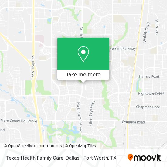 Texas Health Family Care map