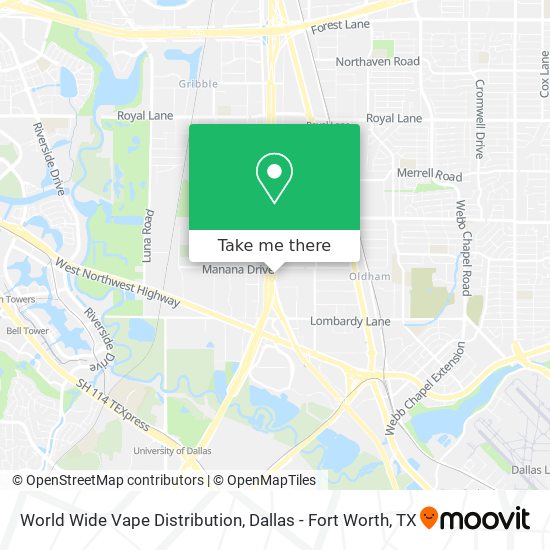 World Wide Vape Distribution map