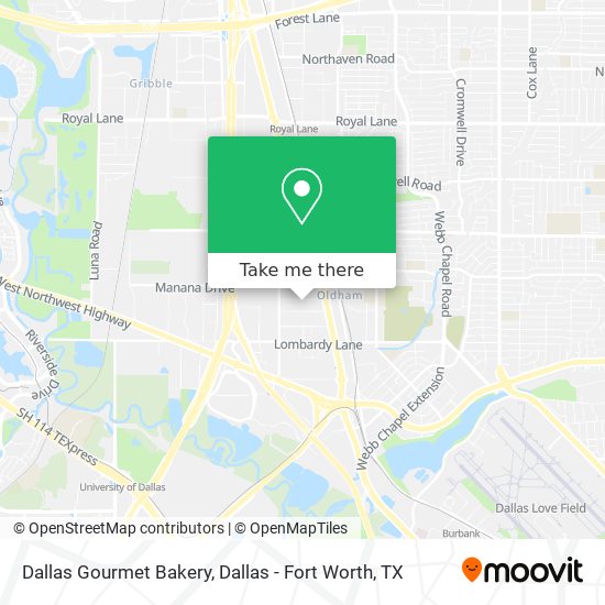 Mapa de Dallas Gourmet Bakery