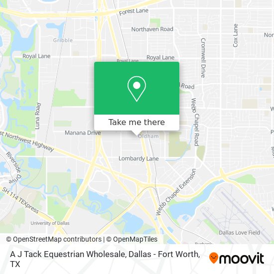 A J Tack Equestrian Wholesale map