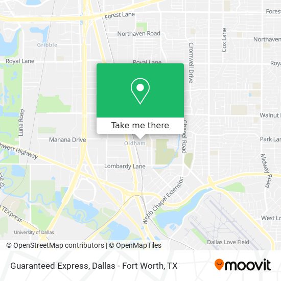 Guaranteed Express map