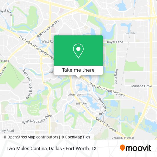 Two Mules Cantina map