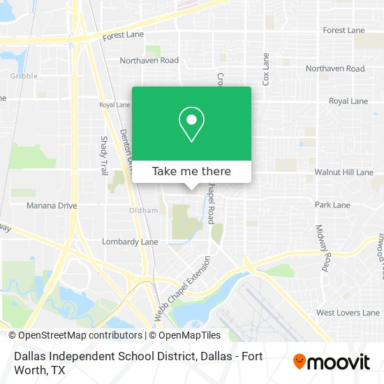 Mapa de Dallas Independent School District