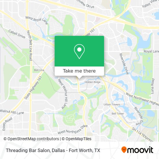 Mapa de Threading Bar Salon