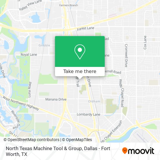 North Texas Machine Tool & Group map
