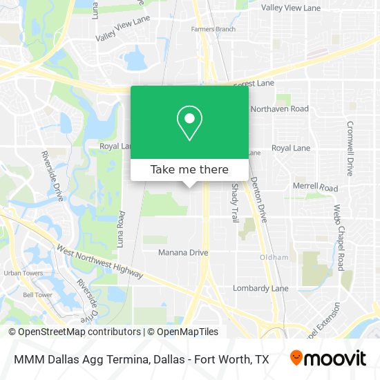 Mapa de MMM Dallas Agg Termina