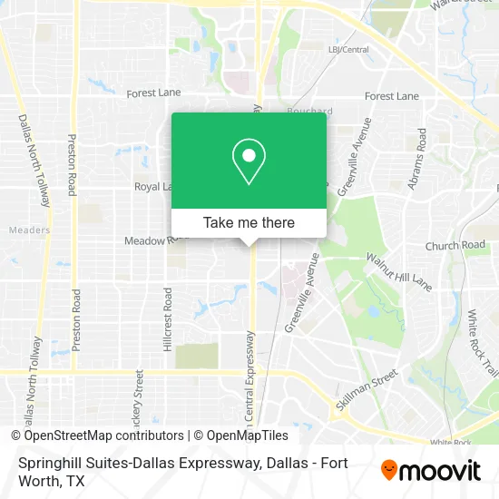 Mapa de Springhill Suites-Dallas Expressway