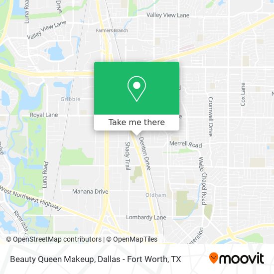 Beauty Queen Makeup map